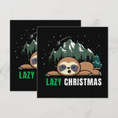 Lazy Christmas Sloth Funny (Vorne/Hinten)