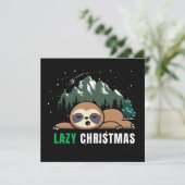 Lazy Christmas Sloth Funny (Stehend Vorderseite)