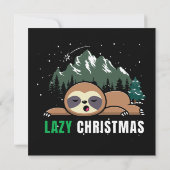 Lazy Christmas Sloth Funny (Rückseite)