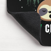 Lazy Christmas Sloth Funny Mousepad (Ecke)