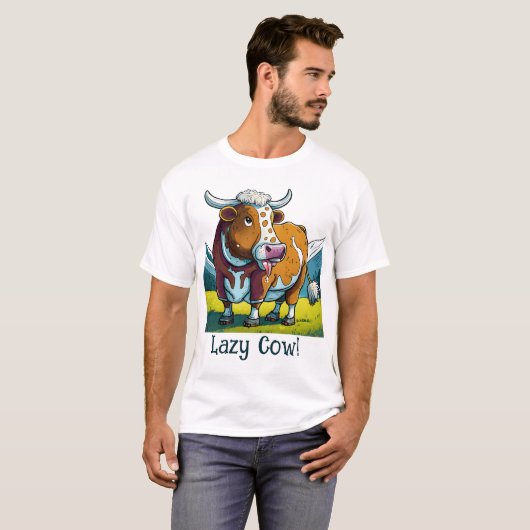 Lazy Cow T - Shirt (Vorne ganz)