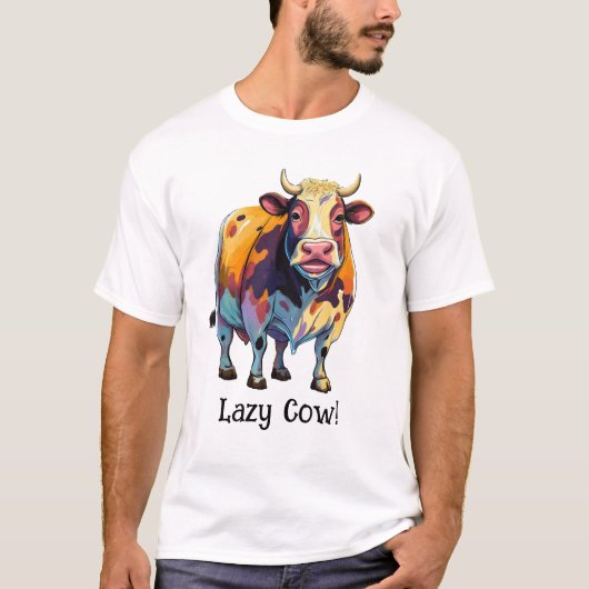 Lazy Cow T - Shirt (Vorderseite)