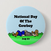 Lazy Cowboy Button (Vorderseite)