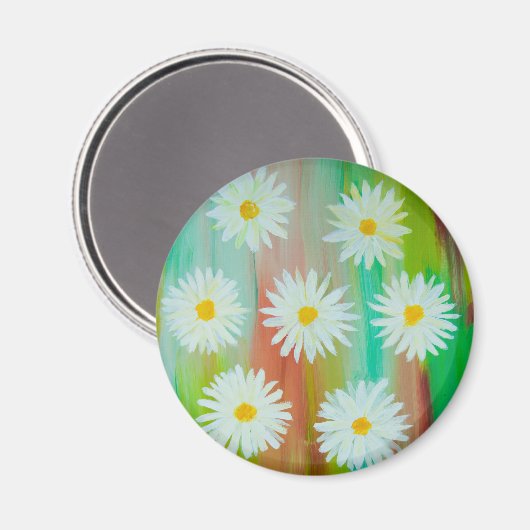 Lazy Daisy Day Magnet (Vorderseite/Rückseite)