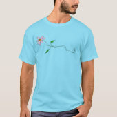 Lazy Daisy Funky Abstrakte Kunst zu tragen T-Shirt (Vorderseite)