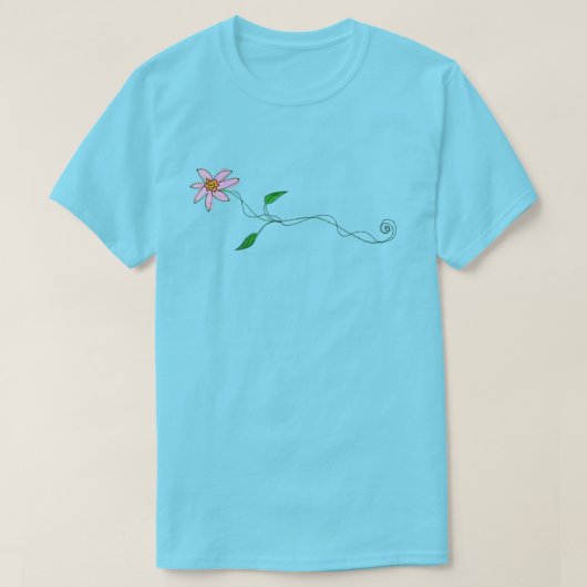 Lazy Daisy Funky Abstrakte Kunst zu tragen T-Shirt (Design vorne)