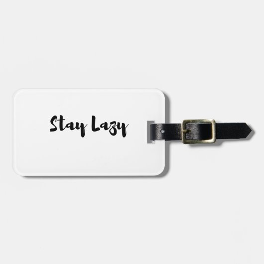Lazy Day Bliss Gepäckanhänger (Vorderseite horizontal)