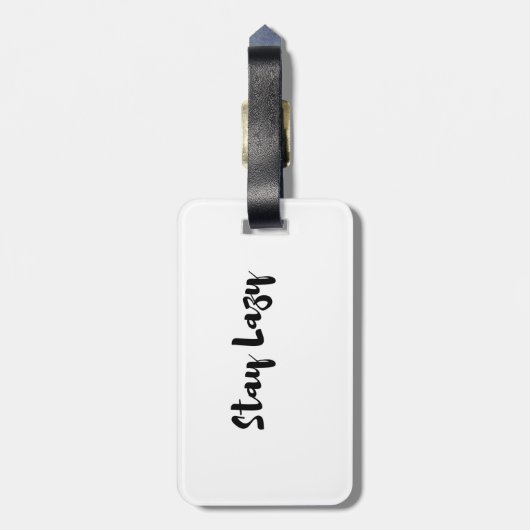 Lazy Day Bliss Gepäckanhänger (Rückseite vertikal)