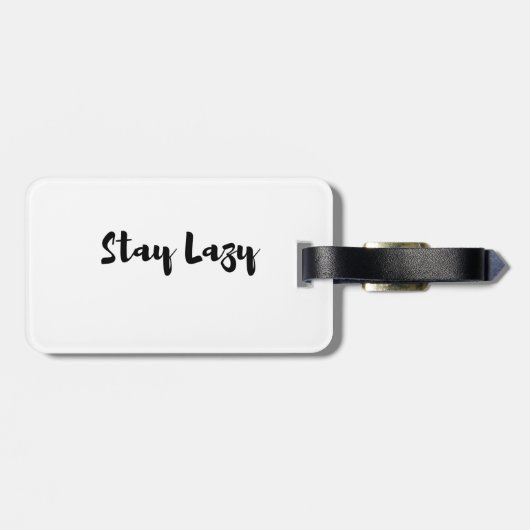 Lazy Day Bliss Gepäckanhänger (Rückseite horizontal)