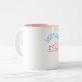 Lazy Day Hundsnooze Wochenende Zweifarbige Tasse (Vorderseite Links)