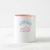 Lazy Day Hundsnooze Wochenende Zweifarbige Tasse (Mittel)