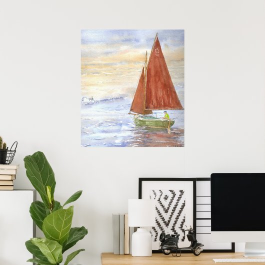 Lazy-Day Sail Poster (Heimbüro)