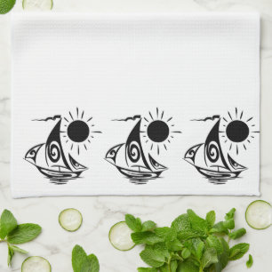 Lazy Day Sailing Geschirrtuch
