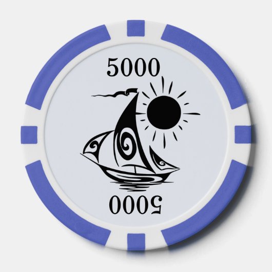 Lazy Day Sailing Pokerchips (Vorderseite)