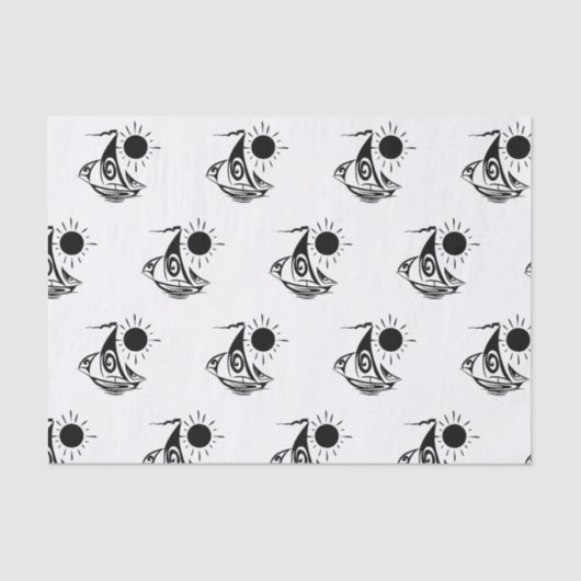 Lazy Day Sailing Seidenpapier (Vorderseite)