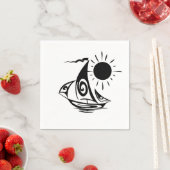 Lazy Day Sailing Serviette (Beispiel)