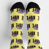Lazy Day Sloth - "Nope" - Für Liebhaber von Sloth Socken (Oben)