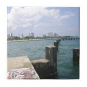 Lazy Days on Dock Fliese (Vorderseite)