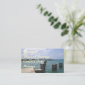 Lazy Days on Dock Visitenkarte (Stehend Vorderseite)