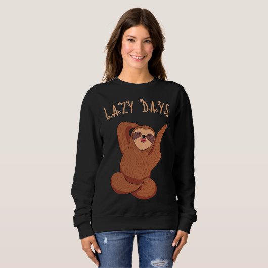 Lazy Days Sloth Sweatshirt (Vorne ganz)
