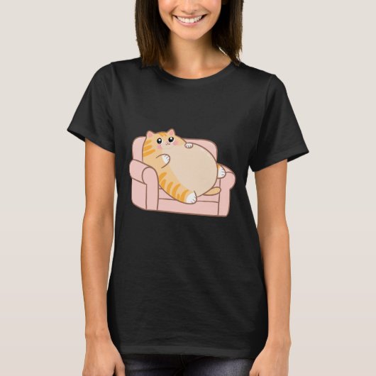 Lazy Days with My Cat T-Shirt (Vorderseite)