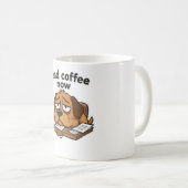 Lazy Dog Meme Cartoon  Kaffeetasse (VorderseiteRechts)