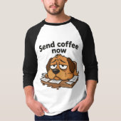 Lazy Dog Meme Cartoon T-Shirt (Vorderseite)