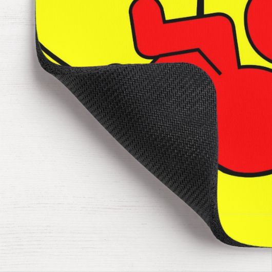 Lazy Dog - rot Mousepad (Ecke)