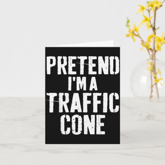 Lazy Easy Halloween Costume Pretend I'm A Traffic Karte (Gelbe Blume)