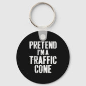 Lazy Easy Halloween Costume Pretend I'm A Traffic Schlüsselanhänger (Vorderseite)