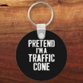 Lazy Easy Halloween Costume Pretend I'm A Traffic Schlüsselanhänger (Vorderseite)