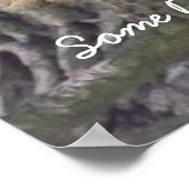 Lazy Eichhörnchen auf Baumzweigfotografie Poster (Ecke)