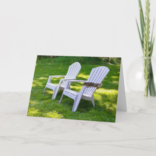 Lazy Eichhörnchen - wünscht, Sie wären hier Karte (Vorderseite)