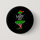 Lazy Elf Christmas Family Girls Women Elf Squad Xm Button (Vorderseite)