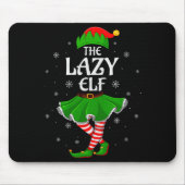 Lazy Elf Christmas Family Girls Women Elf Squad Xm Mousepad (Vorne)