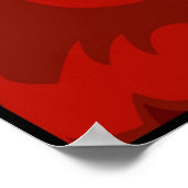 Lazy English Bull Terrier Poster (Ecke)