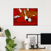 Lazy English Bull Terrier Poster (Heimbüro)