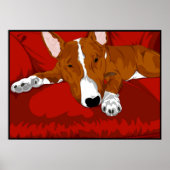 Lazy English Bull Terrier Poster (Vorne)