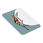 Lazy Fat Tricolor Funny Cat Magnet (Rechte Seite)