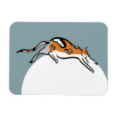 Lazy Fat Tricolor Funny Cat Magnet (Horizontal)