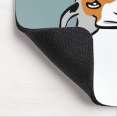 Lazy Fat Tricolor Funny Cat Mousepad (Ecke)