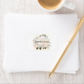 Lazy Faultier auf einem Ast-Cartoon Adressaufkleber (Insitu)