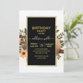 Lazy Faultier auf einem Ast-Cartoon Einladung (Stehend Vorderseite)