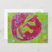 Lazy Fox. Postkarte (Vorne/Hinten)