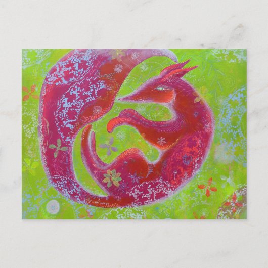 Lazy Fox. Postkarte (Vorderseite)