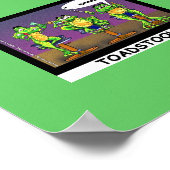 Lazy Frogs aka Toadstools Funny Poster (Ecke)