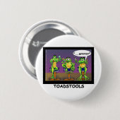 Lazy Frogs alias Toadstools Funny Gifts & T-Shirts Button (Vorne & Hinten)