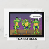 Lazy Frogs alias Toadstools Funny Gifts & T-Shirts Postkarte (Vorne/Hinten)