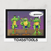 Lazy Frogs alias Toadstools Funny Gifts & T-Shirts Postkarte (Vorderseite)