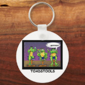 Lazy Frogs alias Toadstools Funny Gifts & T-Shirts Schlüsselanhänger (Vorderseite)